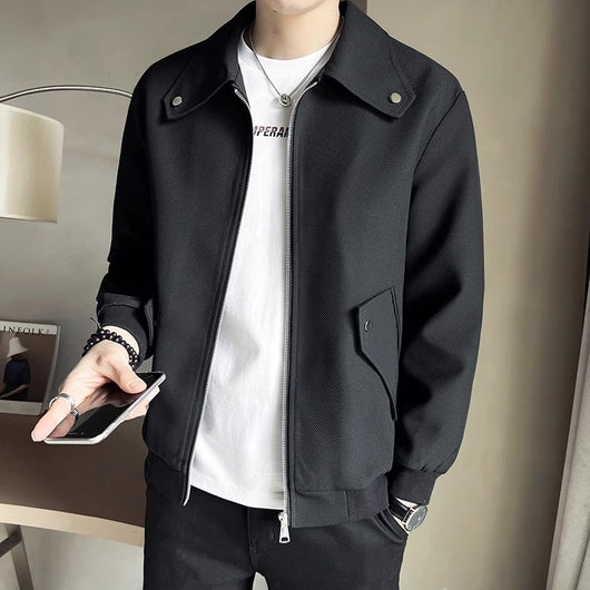 Chaqueta Casual para Hombre en Tono Café - Perfecta para Primavera y Otoño - Image 13