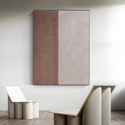 Cuadro Abstracto Pintura al Óleo Colores Morandi para Sala de Estar - Image 6
