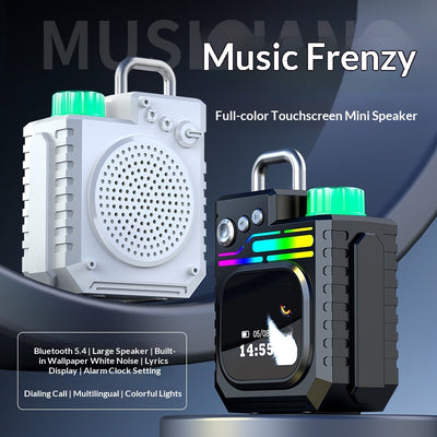 Altavoz Inteligente Portátil con Subwoofer, Pantalla a Color y Reloj Climático - Image 20