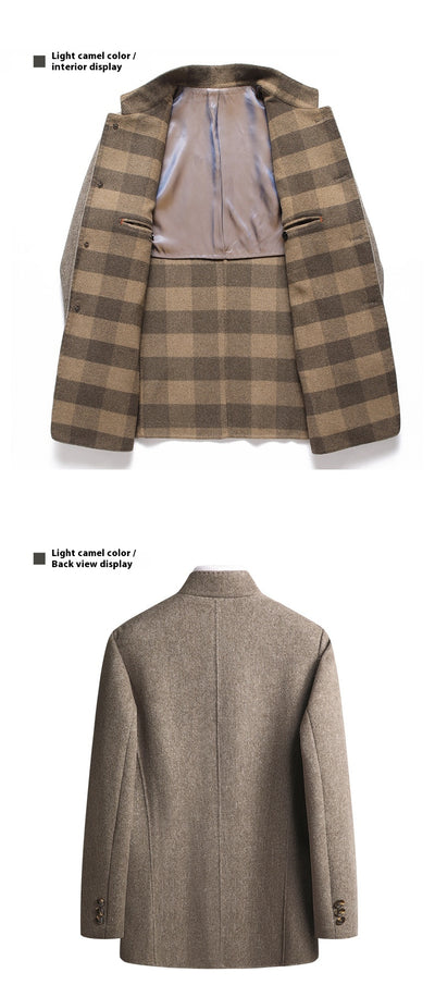 Abrigo de Lana Reversible para Hombre - Corte Medio - Image 14