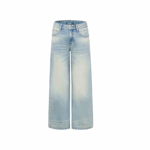 Pantalones Vaqueros de Pierna Ancha Cintura Alta para Mujer - Image 7