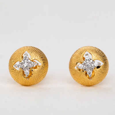 Aretes Redondos Zirconia Brillante Estilo Palacio Vintage - Image 5