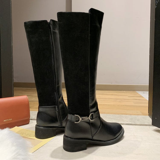 Botas Altas Bicolor para Otoño e Invierno - Image 4