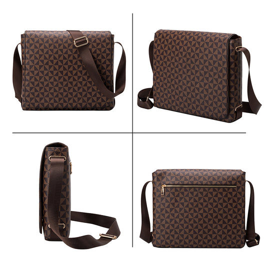 Bolsa de Hombro con Solapa Estilo Europeo y Americano para Hombre - Image 12