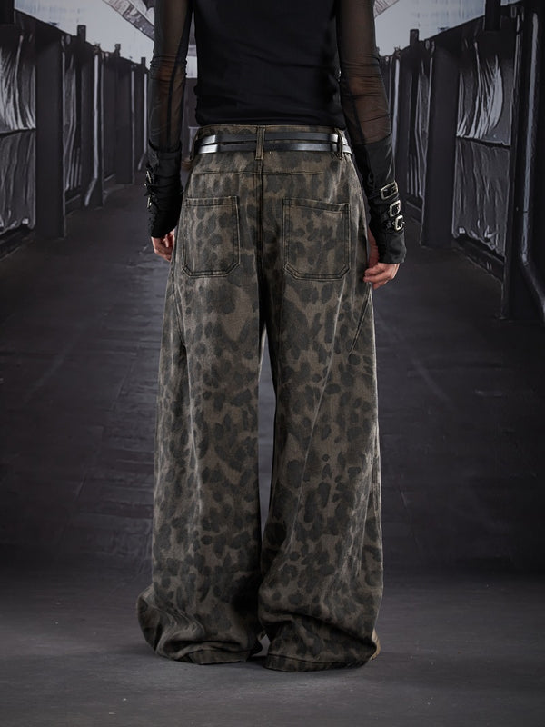 Pantalones Anchos Estampado Leopardo American Street