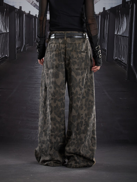 Pantalones Anchos Estampado Leopardo American Street
