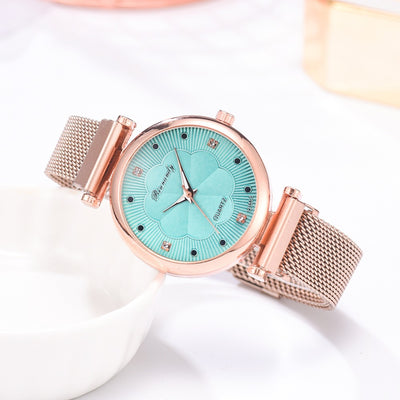 Set de Reloj para Dama con Correa de Malla de Aleación y Brazalete - Image 38