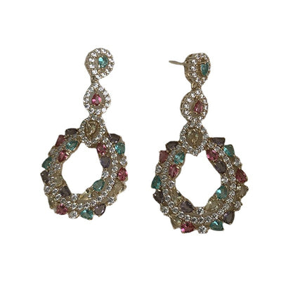 Aretes Florales Delicados para Rostros Redondos - Image 4