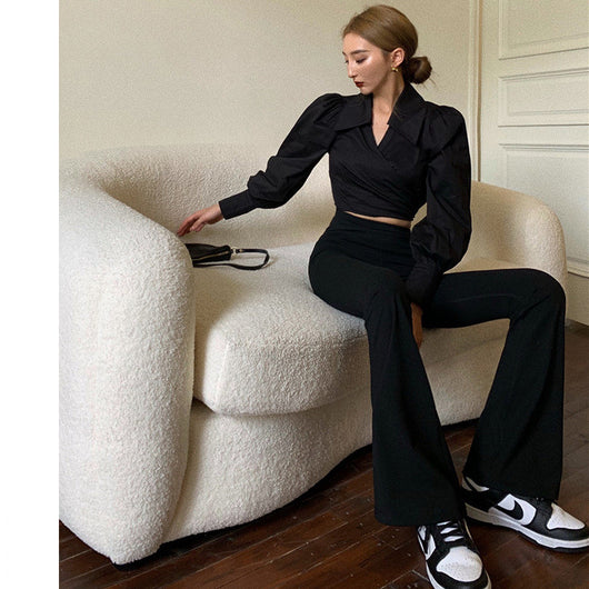 Pantalones Acampanados de Cintura Alta Reductores para Mujer - Image 6