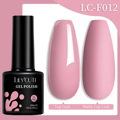 Set de Pegamento para Uñas con Brillo de Color Sólido - Image 47