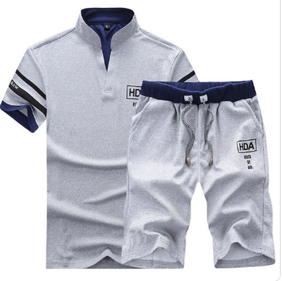 Conjunto Deportivo Casual para Hombre - Camiseta Cuello Mao Manga Corta - Image 11