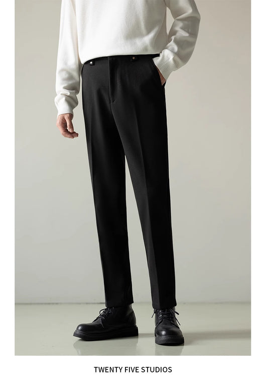 Pantalones de Vestir Casual Rectos para Hombre - Estilo Versátil - Image 14