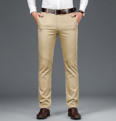 Pantalones Rectos Hombre Seda Helada con Elasticidad - Image 6
