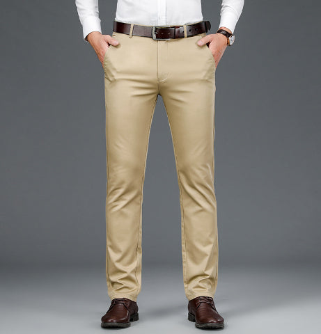 Pantalones Rectos Hombre Seda Helada con Elasticidad - Image 6