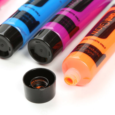 Set de 24 Iluminadores Corporales Fluorescentes Profesionales - Pintura Acrílica Luminosa para Maquillaje y Arte - Image 11