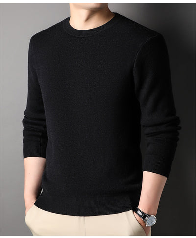Suéter Tejido Slim Fit para Hombre - Diseño Ejecutivo Cuello Redondo Otoño - Image 19