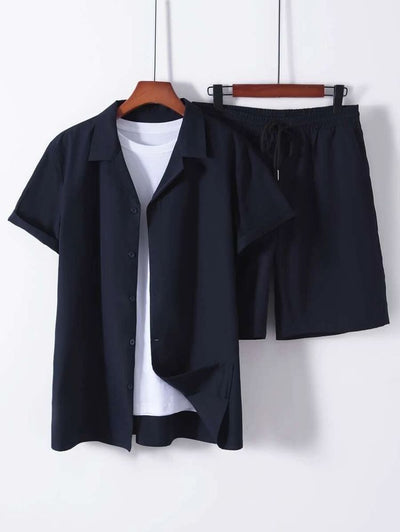 Traje Deportivo Manga Corta Cuello Cubano para Hombre - Image 15