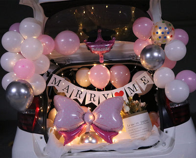 Kit Decorativo Sorpresa para Maletero - Globos Románticos para Propuesta, Confesión y Celebraciones - Image 4