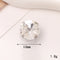 Jeans Button Hole Shoes Diy Accessories Bright Crystal Classic Estilo Ornament Accessories Upper Pearl Flower C466 Transparente