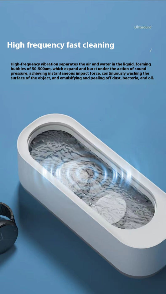 Lavadora Ultrasónica de Gafas con Luz Púrpura y Vibración - Image 13