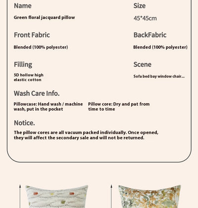 Almohada Decorativa Estilo Nórdico Floral para Sala y Dormitorio - Image 8