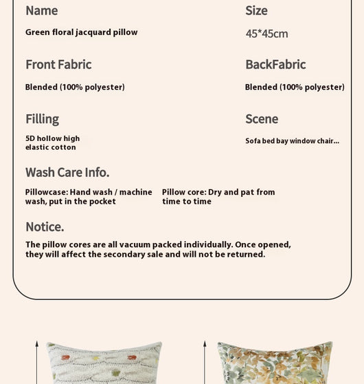 Almohada Decorativa Estilo Nórdico Floral para Sala y Dormitorio - Image 8