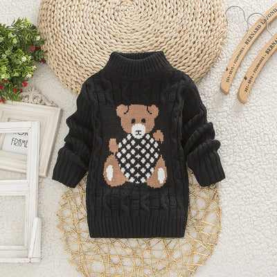 Suéter Infantil Cuello Alto Estilo Coreano - Image 14