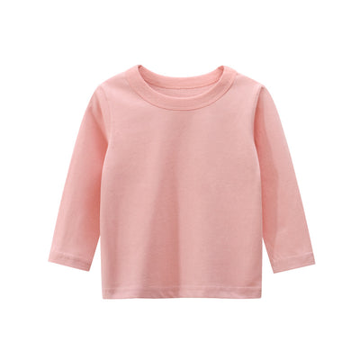 Camiseta Infantil Manga Larga Color Sólido para Publicidad - Image 9