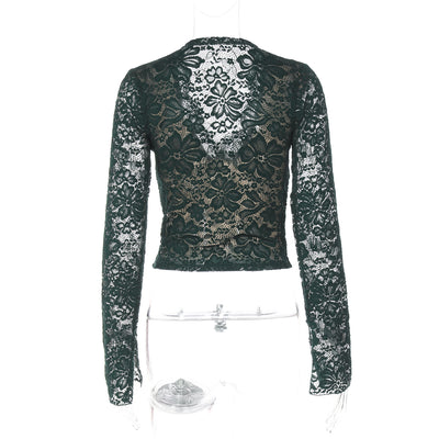 Blusa Transparente Manga Larga Elegante para Mujer - Image 7