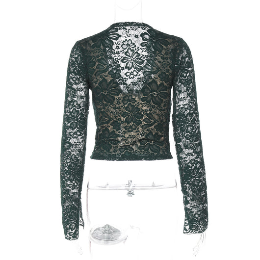 Blusa Transparente Manga Larga Elegante para Mujer - Image 7