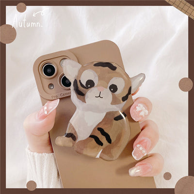 Funda para Teléfono con Diseño Tigre Óleo - Protección Suave - Image 2