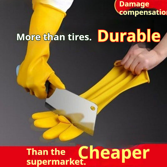 Guantes de Látex Reforzados para Lavar Platos y Trabajo - Image 2