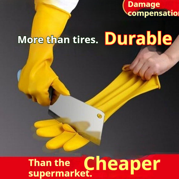Guantes de Látex Reforzados para Lavar Platos y Trabajo
