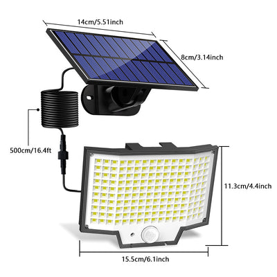Lámpara Solar LED para Balcón y Jardín con Control Remoto Divisible - Image 4