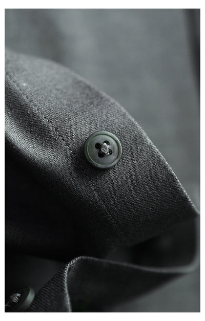 Camisa de Lana Modal Estilo Old Money para Hombre - Image 24