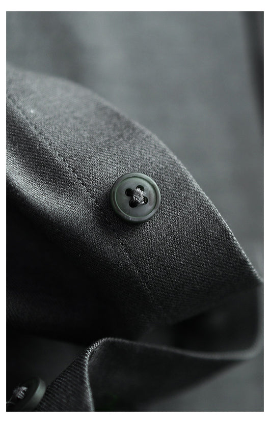 Camisa de Lana Modal Estilo Old Money para Hombre - Image 24