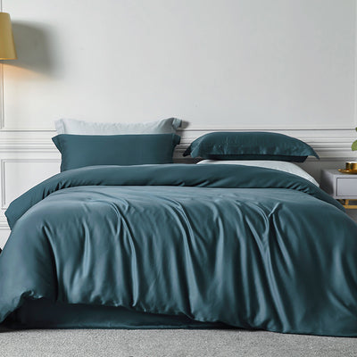 Juego de Cama Tencel Reversible de Color Sólido Lenzing - Image 8