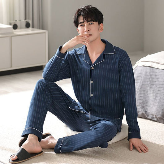Pijama Hombre Algodón Ligero - Conjunto Cómodo para Casa Otoño Invierno - Image 4