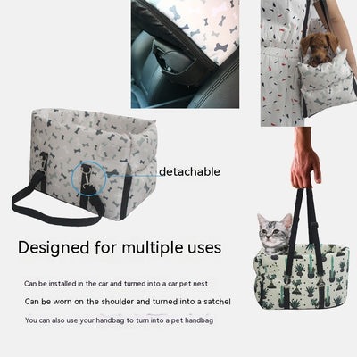 Asiento de Seguridad para Mascotas con Reposabrazos Central y Cama Impermeable - Image 15