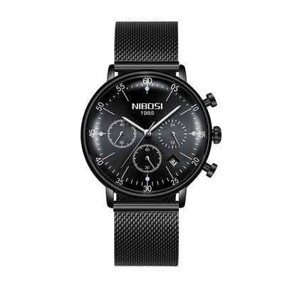 Reloj de Pareja Nibosi con Correa Malla - Cuarzo Elegante - Image 13