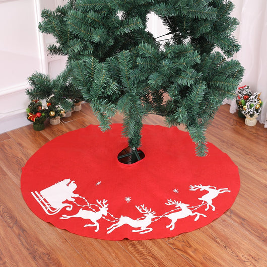 Falda para Árbol de Navidad con Estampado de Reno Navideño - Image 13