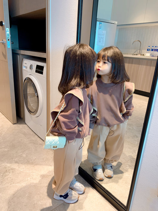 Conjunto Infantil Otoño Invierno: Sudadera Polar y Pantalón Casual - Image 10