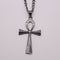 Cross-border e-commerce goods source, European and American glossy stainless steel ancient Egyptian Cross man Necklace Amulet Pendant Gunblack Pendant Pendant