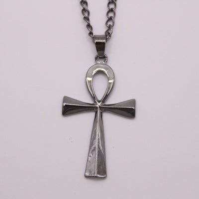 Collar Amuleto Cruz Egipcia Ankh para Hombre en Acero Inoxidable - Image 9