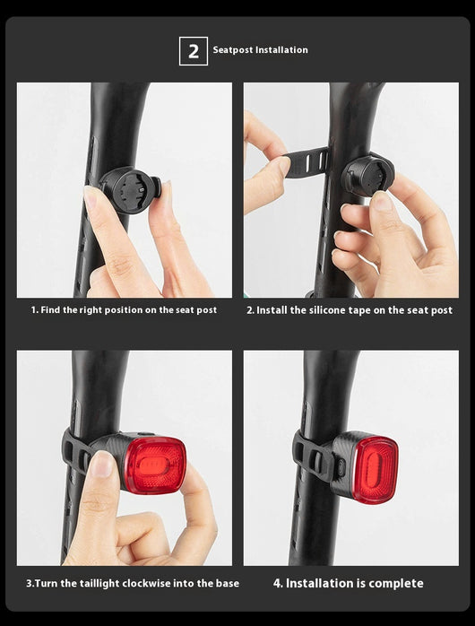 Luz Trasera Inteligente para Bicicleta con Sensor de Frenado Automático - Image 13