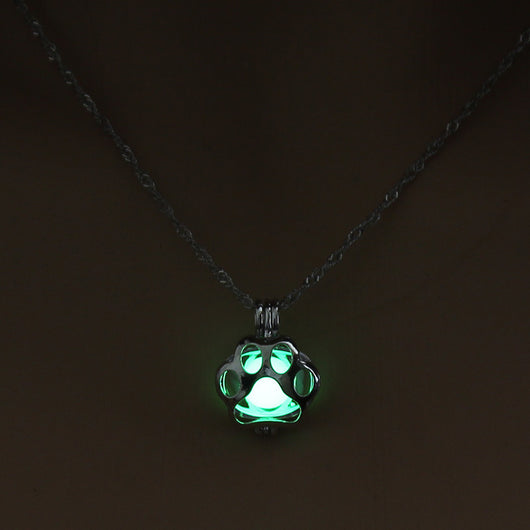 Collar Luminoso Hueco con Diseño de Pata de Perro - Image 10