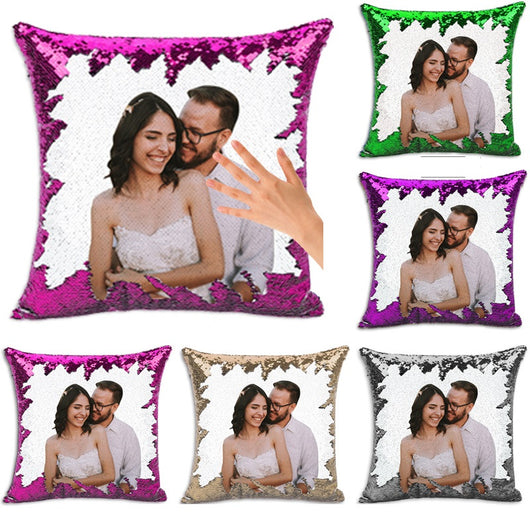 Almohada Personalizada con Lentejuelas Mágicas