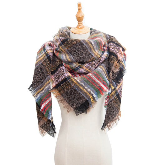 Chal Triangular Escocés para Otoño e Invierno - Amplio y Versátil - Image 20