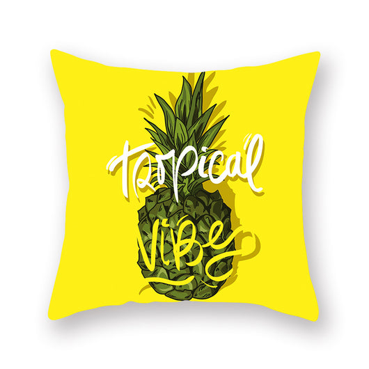 Funda de Almohada Piña Amarilla Brillante - Cojín Lumbar de Apoyo para Espalda - Image 10