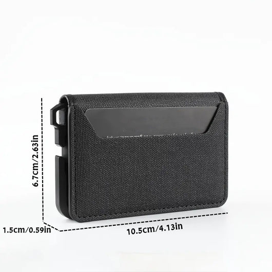 Billetera de Cuero Minimalista con Marco Metálico para Hombre - Image 8